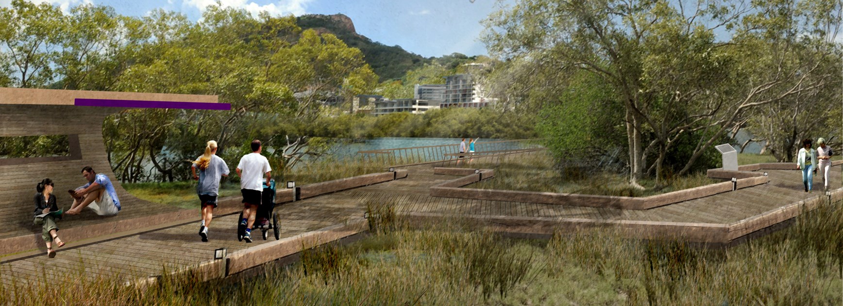 Mangrove boardwalk (artist's impression – courtesy of Townsville City Council)