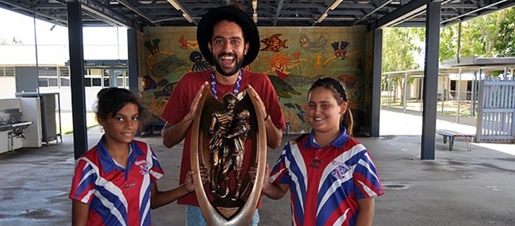 Trophy visit | Townsville schools