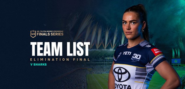 Cowboys NRLW team list: Elimination Final v Sharks