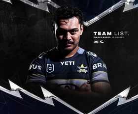 Cowboys NRL team list: Elimination Final v Sharks