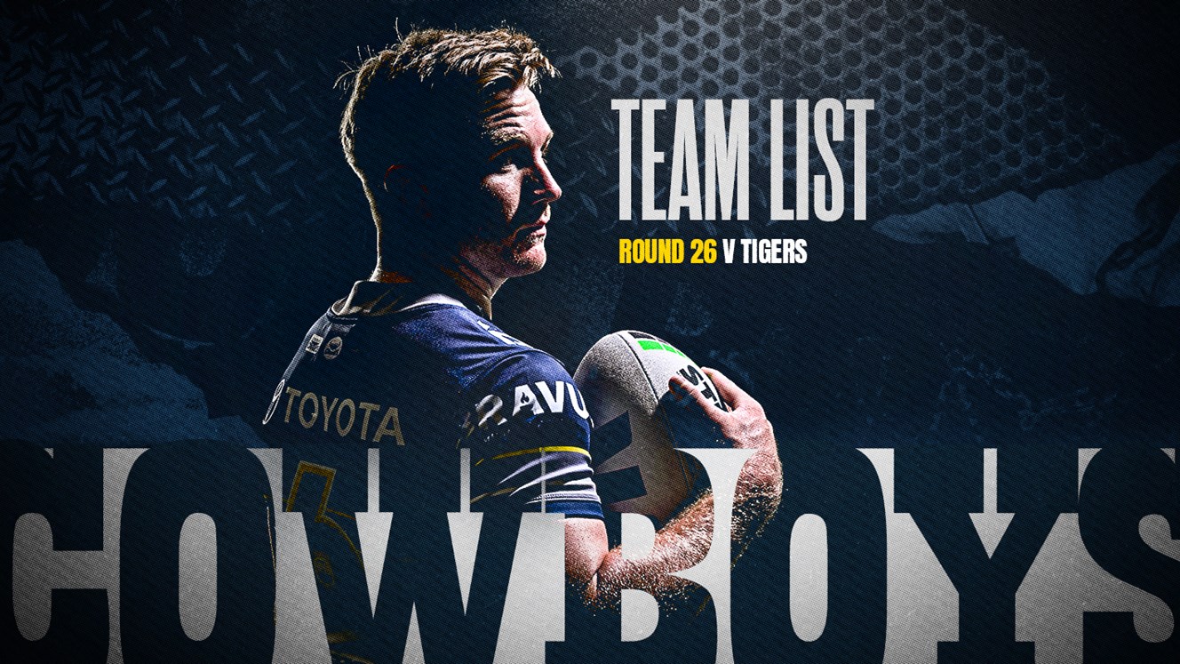 Cowboys NRL team list: Round 26 v Tigers