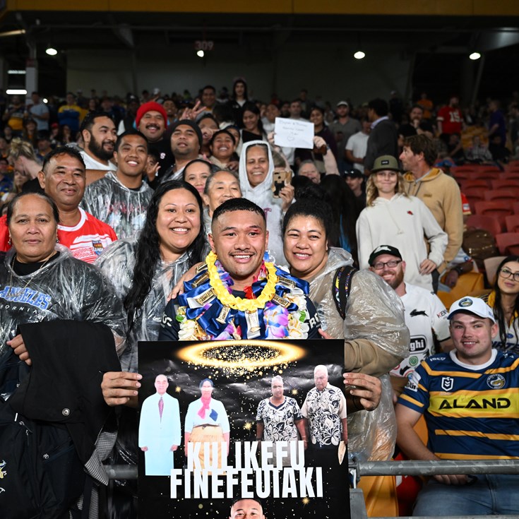 A proud Finefeuiaki on making his NRL debut in front of family