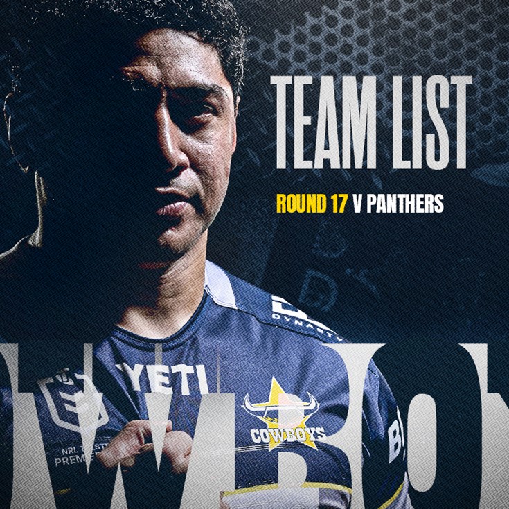 Cowboys NRL team list: Round 17 v Panthers