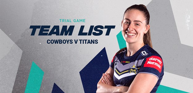 Cowboys NRLW team list: Trial v Titans