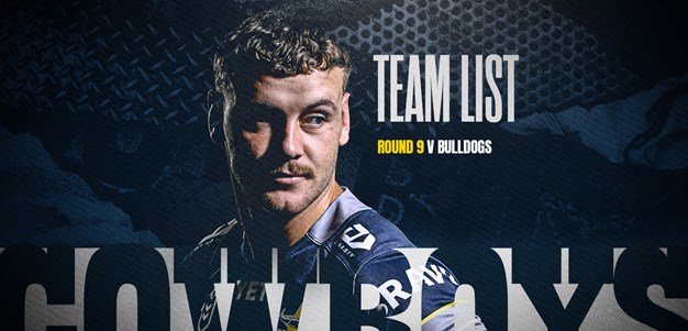 Cowboys NRL team list: Round 9 v Bulldogs