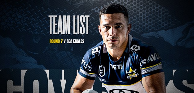 Cowboys NRL team list: Round 7 v Sea Eagles