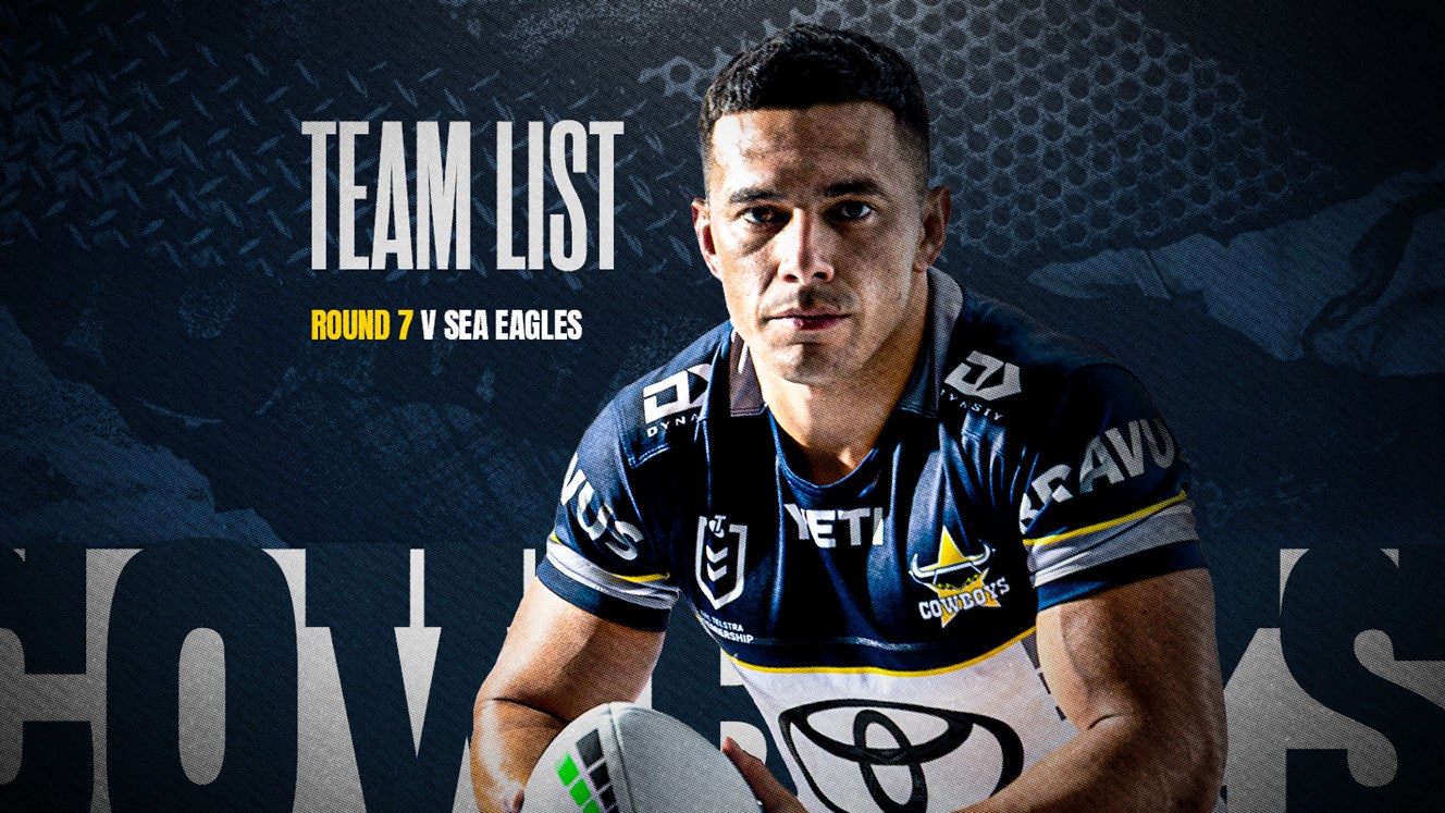 Cowboys NRL team list: Round 7 v Sea Eagles