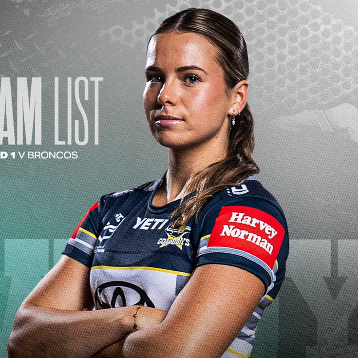 Cowboys NRLW team list: Round 1 v Broncos