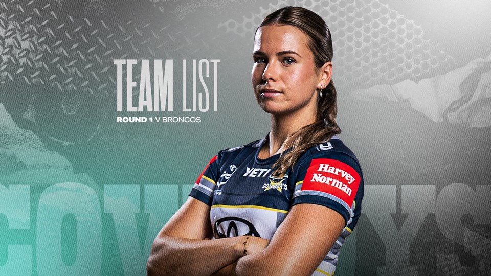 Cowboys NRLW team list: Round 1 v Broncos
