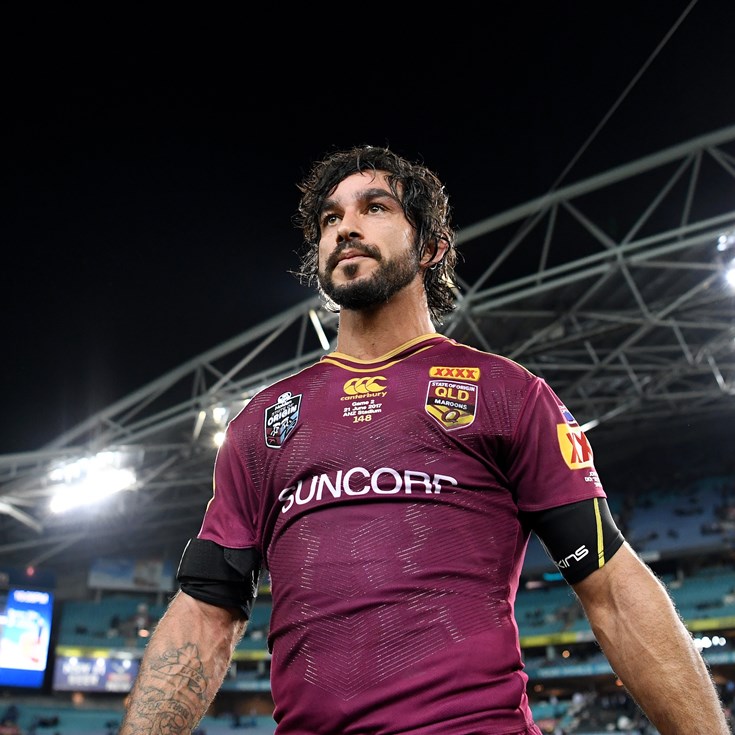 Thurston donates match-worn Origin jersey to flood relief