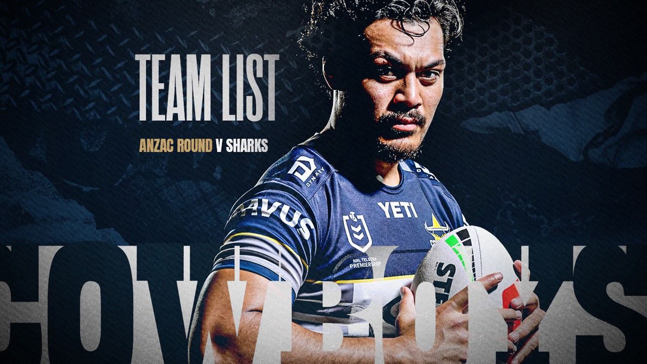 Cowboys NRL team list: Round 8 v Sharks