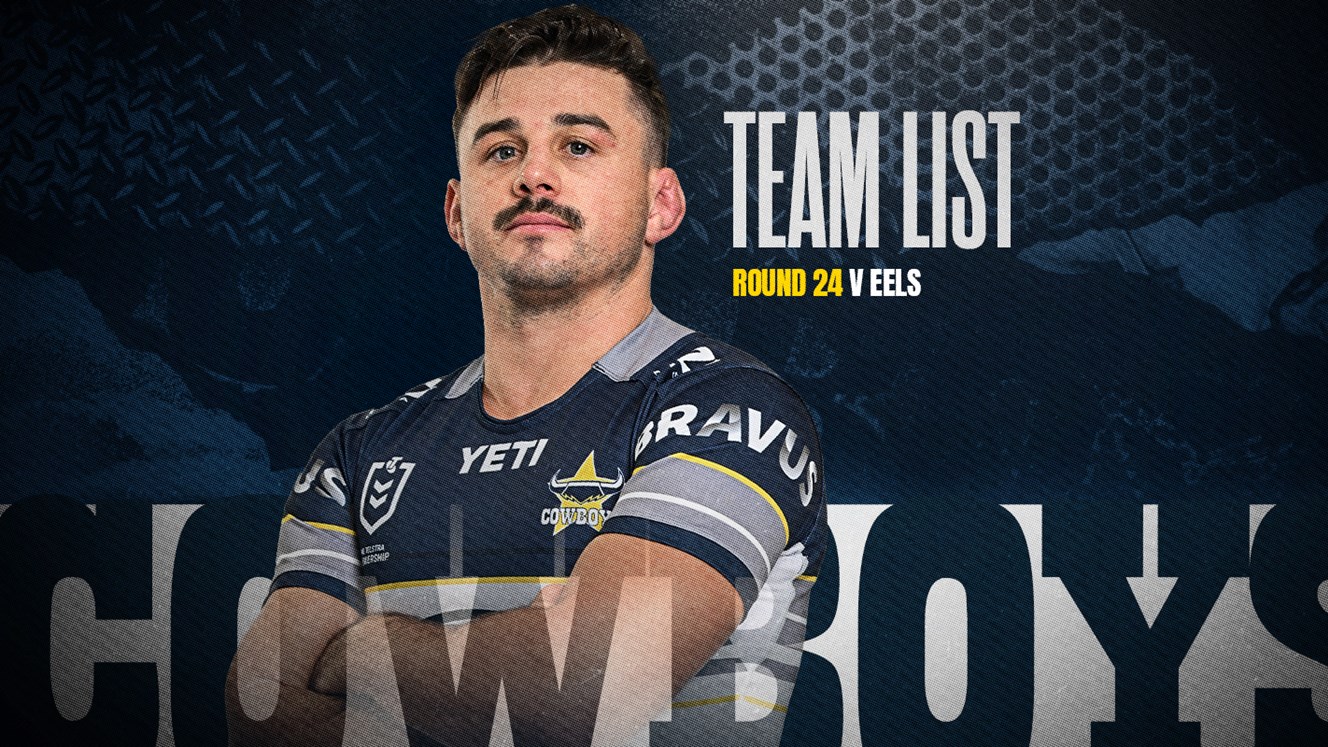 Cowboys NRL team list: Round 24 v Eels