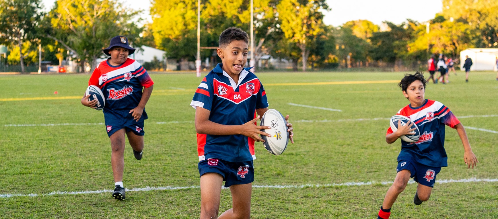 Burdekin Roosters rub shoulders with Cowboys at junior clinic