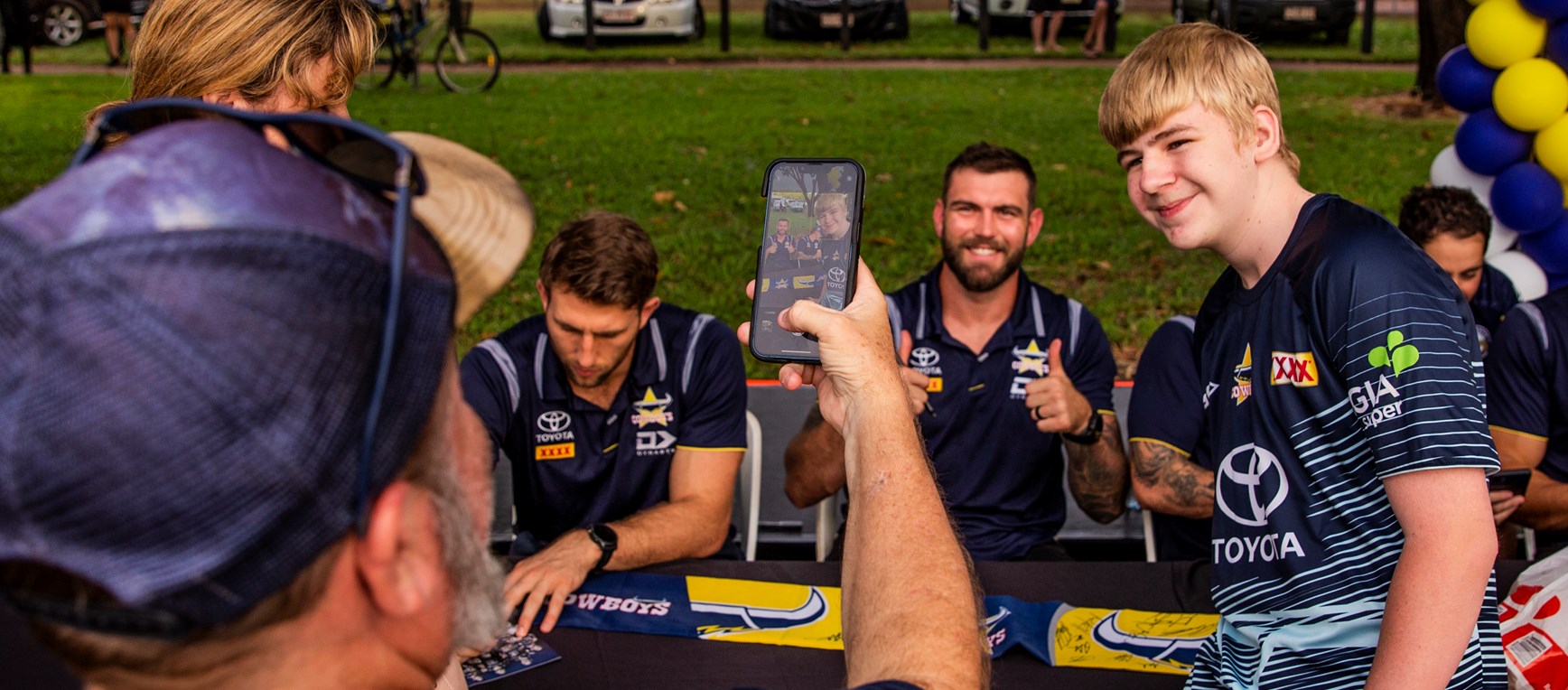 Cowboys signing session in Darwin
