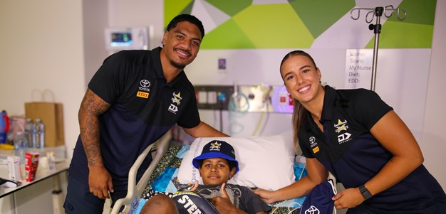 Cowboys in Capes lift spirits of shark attack survivor