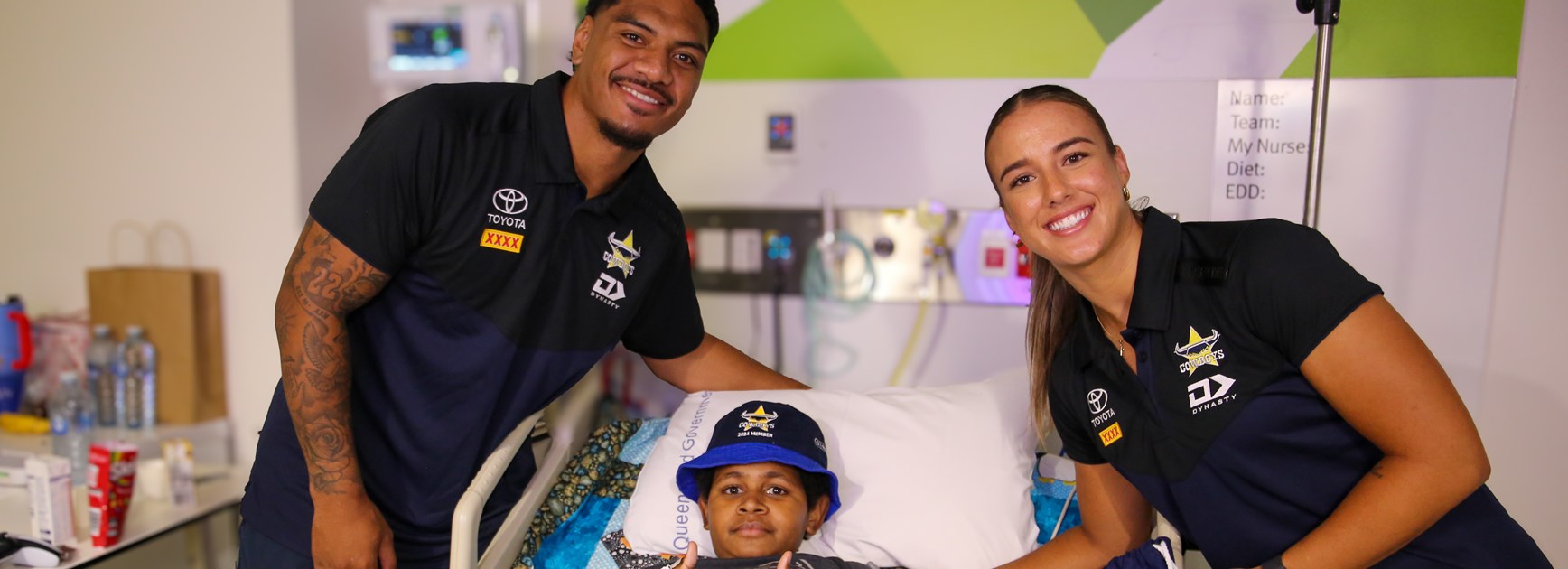 Cowboys in Capes lift spirits of shark attack survivor