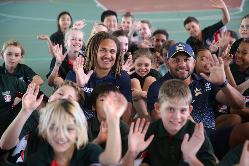 Ray Thompson & Matty Bowen visit Cairns West State School