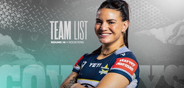 Cowboys NRLW team list: Round 10 v Roosters