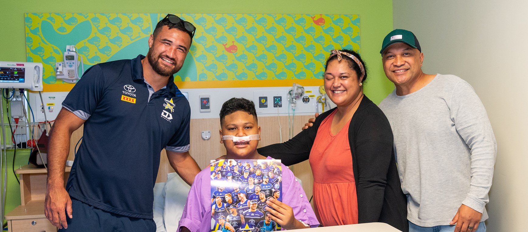 Cowboys bring boredom busters to Ronald McDonald House