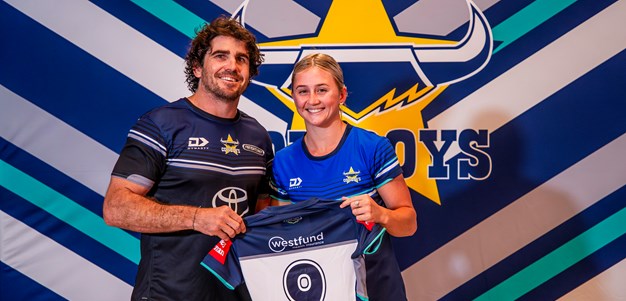 Gallery: Cowboys NRLW players presented with debut jerseys