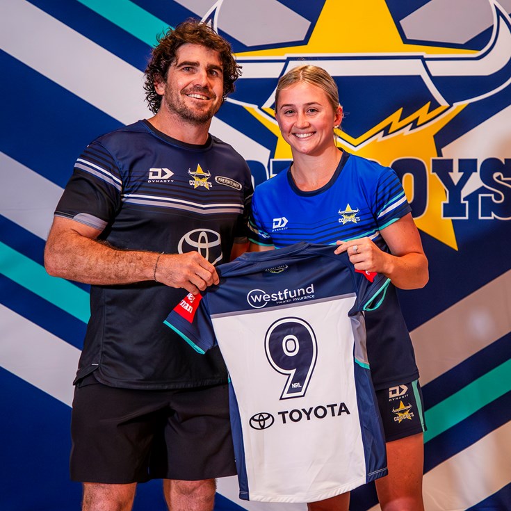 Gallery: Cowboys NRLW players presented with debut jerseys