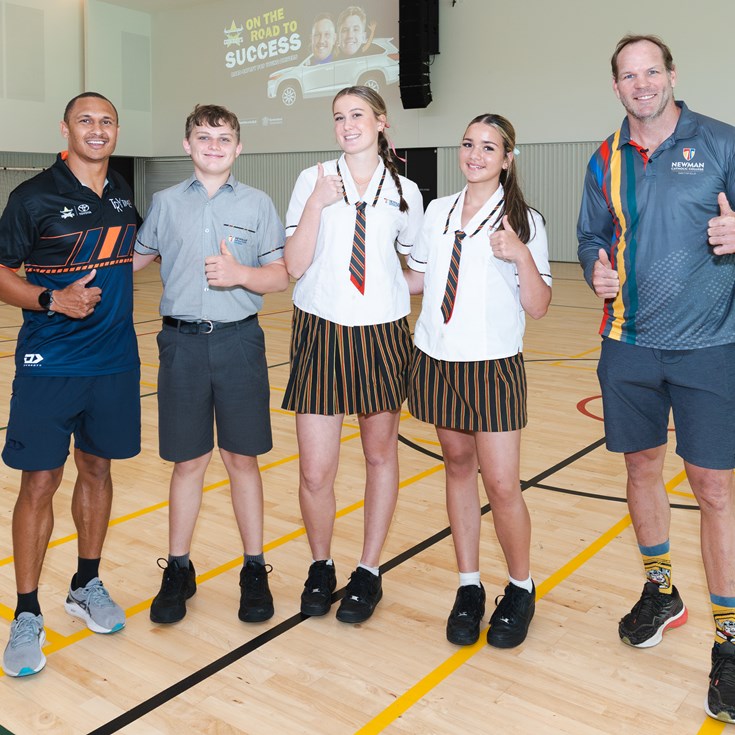 Try Time!: Cowboys driving road safety message in Cairns