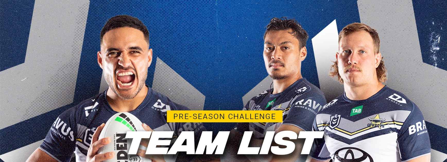 Cowboys trial team list v Broncos