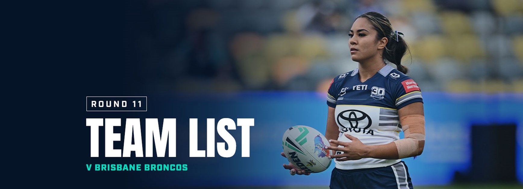 Cowboys NRLW team list: Round 11 v Broncos