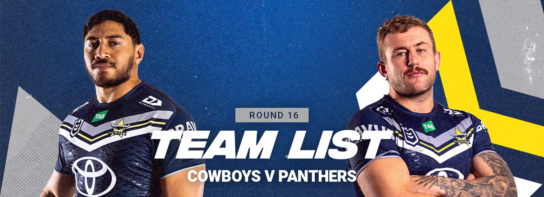 Cowboys team list: Round 16 v Panthers