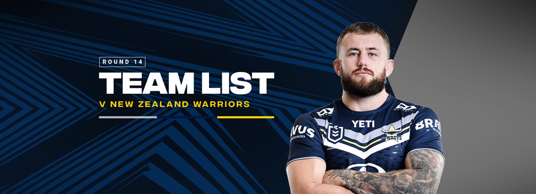 Cowboys team list: Round 14 v Warriors