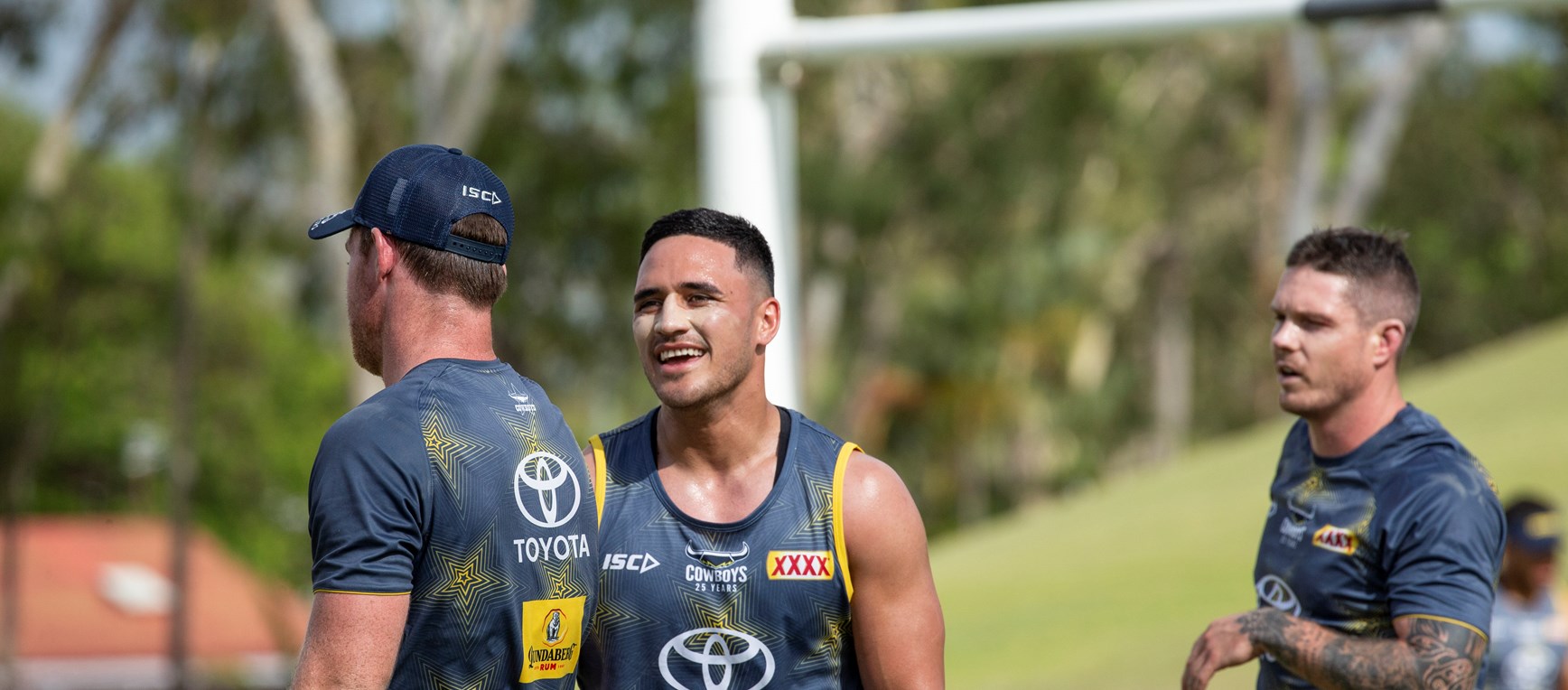 Holmes first training session at Cowboys HQ