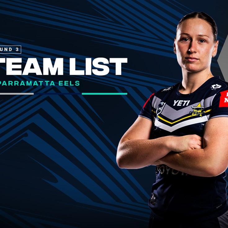 Cowboys NRLW team list: Round 3 v Eels