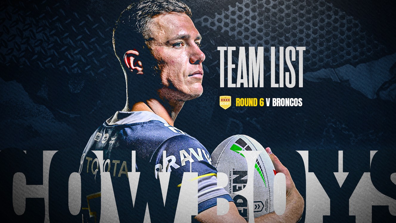 Cowboys NRL team list: Round 6 v Broncos