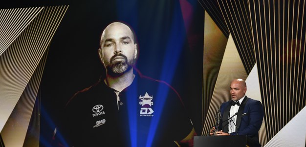 Payten's acceptance speech for Dally M Coach of the Year