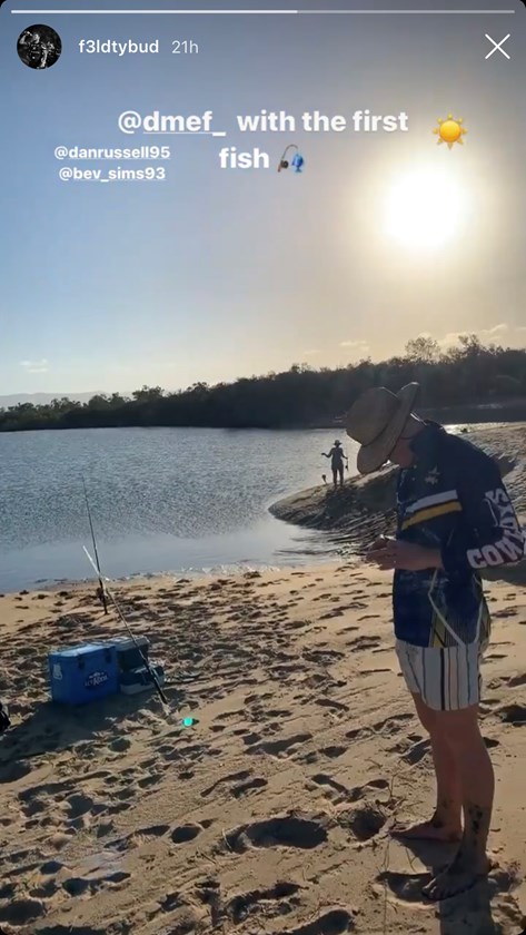 Kyle Feldt and Dan Russell go fishing