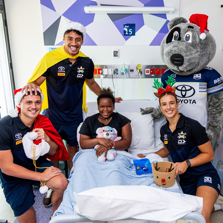Cowboys in Capes: Bluey brings extra joy to Christmas visit