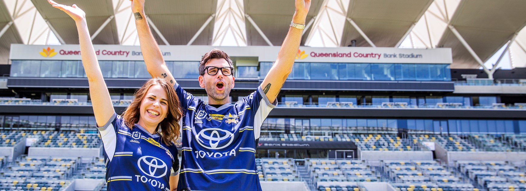 2022 Cowboys Ground Announcers Carley Whittington and Cliff 'CK' Kern