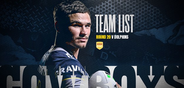 Cowboys NRL team list: Round 20 v Dolphins