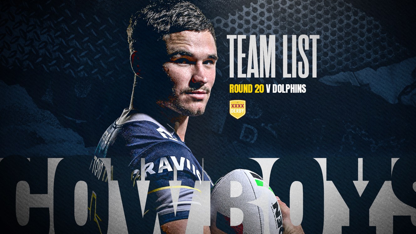 Cowboys NRL team list: Round 20 v Dolphins