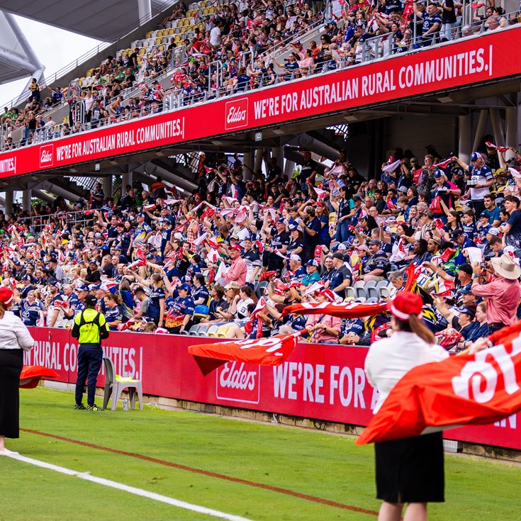 Elders supporting Farm Angels at Cowboys v Sea Eagles clash