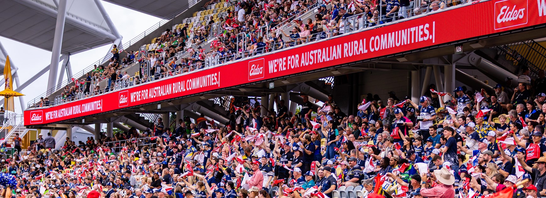 Elders supporting Farm Angels at Cowboys v Sea Eagles clash