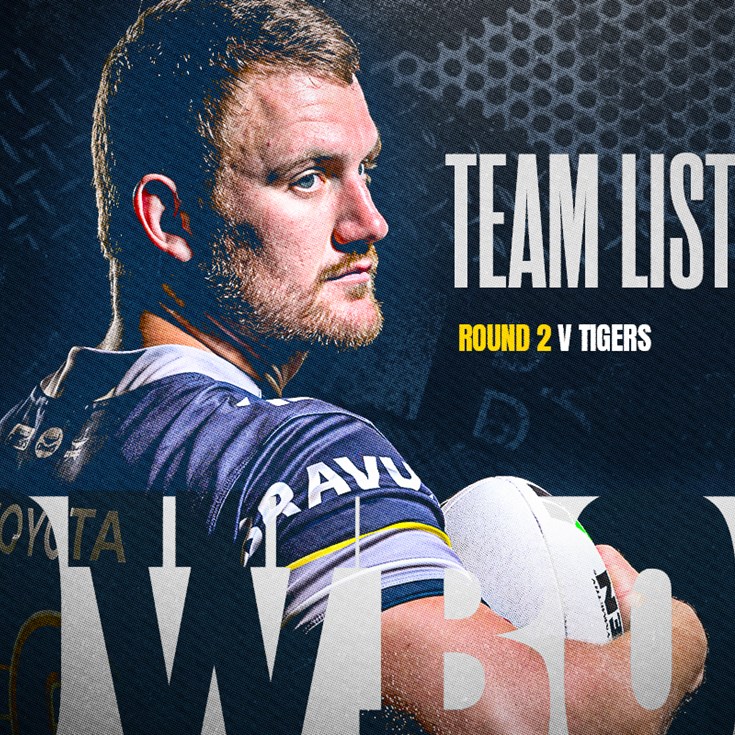 Cowboys NRL team list: Round 2 v Tigers