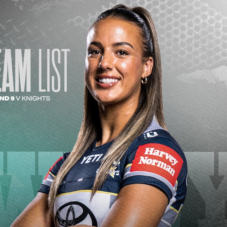 Cowboys NRLW team list: Round 9 v Knights