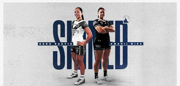 Sautia and Misa sign with the Cowboys