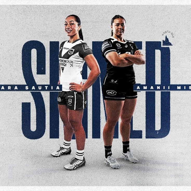 Sautia and Misa sign with the Cowboys