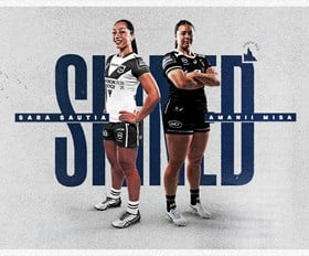 Sautia and Misa sign with the Cowboys