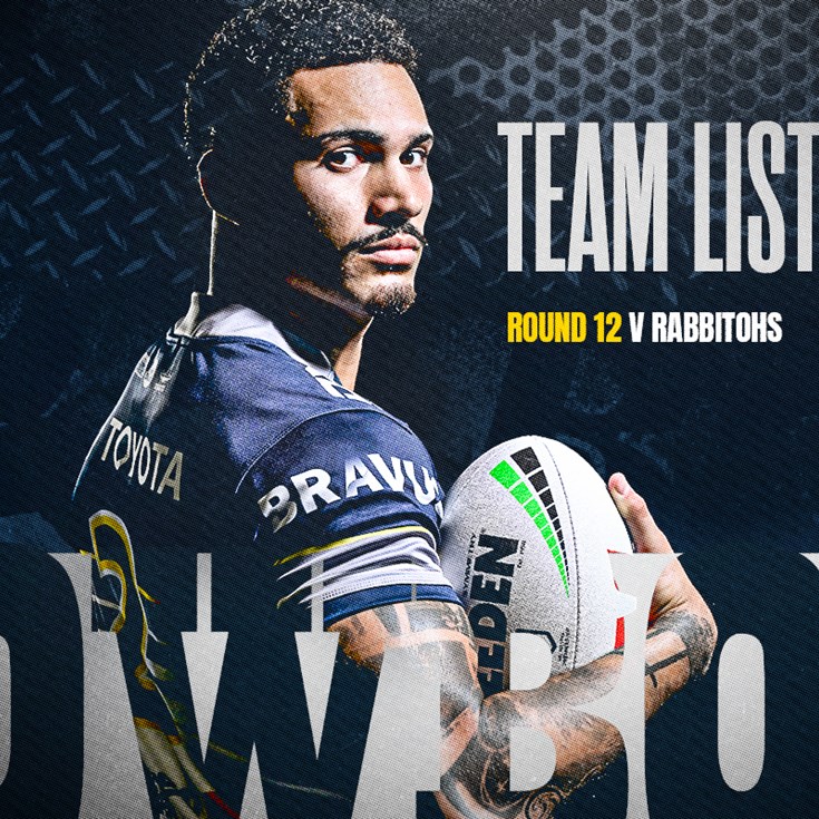 Cowboys NRL team list: Round 12 v Rabbitohs