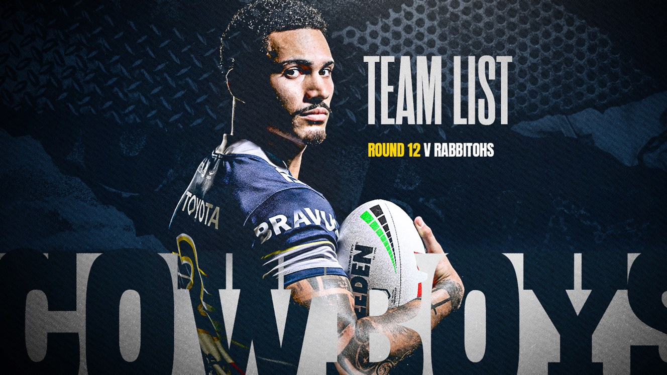 Cowboys NRL team list: Round 12 v Rabbitohs