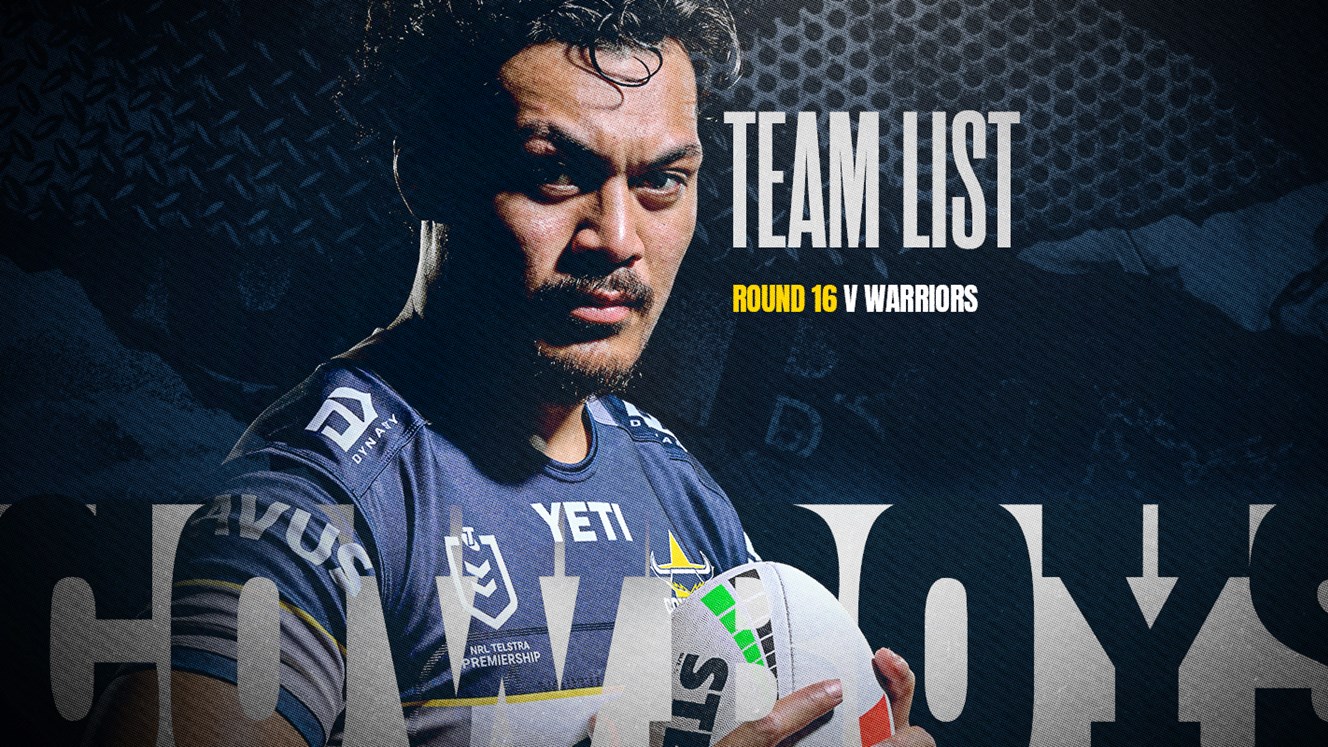 Cowboys NRL team list: Round 16 v Warriors