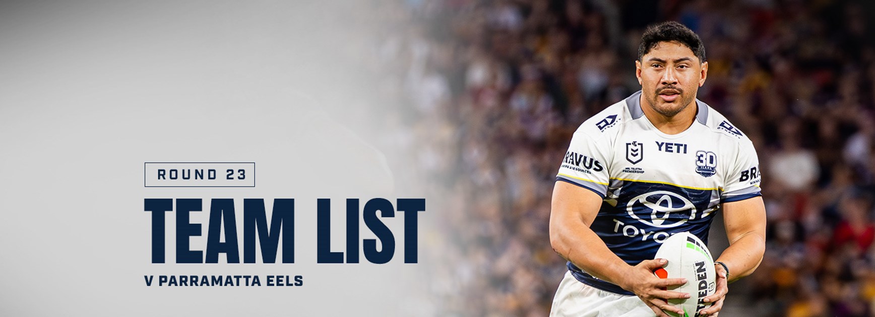 Cowboys NRL team list: Round 23 v Eels